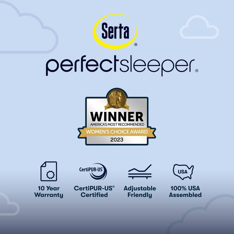 Serta Perfect Sleeper Radiant Rest 14" Hybrid Firm Mattress Set