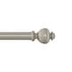 preview thumbnail 19 of 33, 1-Inch Decorative Modern Urn Finial Curtain Rod by Lavish Home 48-84" - Gray