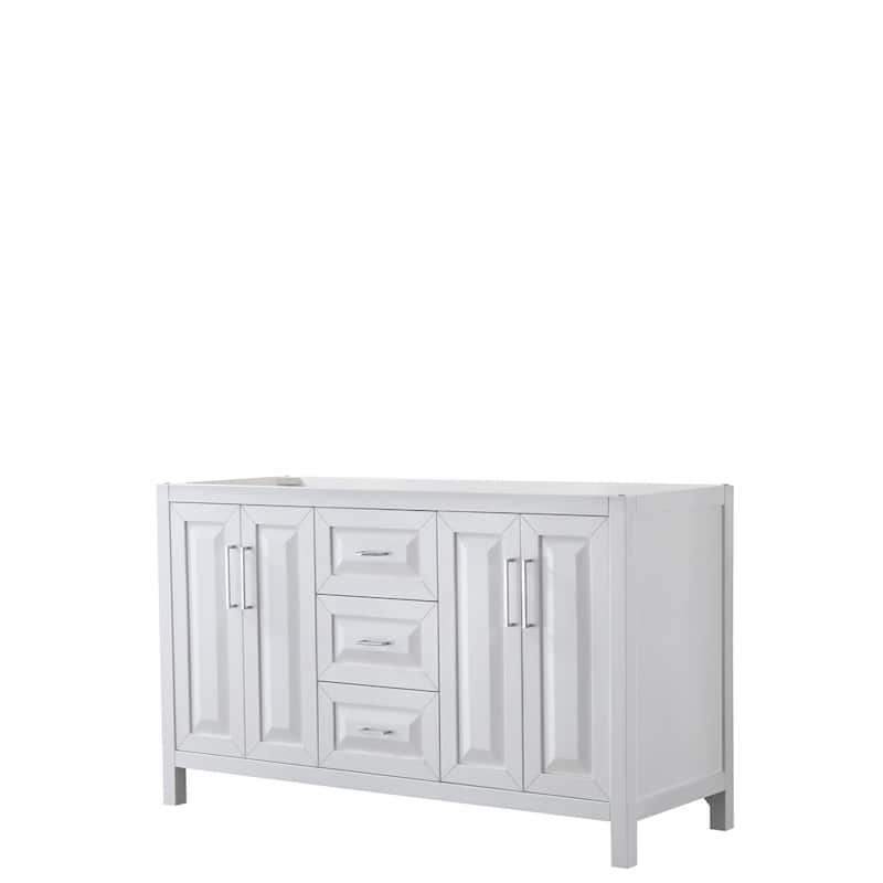 Daria 60-inch Double Vanity, No Top, No Mirror