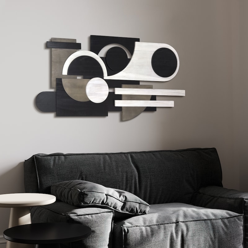 "Luminous Whisper,Dusk" Hand Made & Hand Finished Dimensional Solid Paulownia Wood Abstracts Wall Art