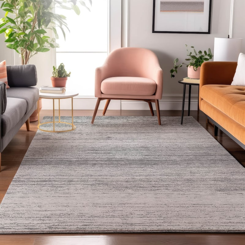 Premium Washable Super Soft Ombre Pixels Mayfield Rug - Gray - 9' x 12'