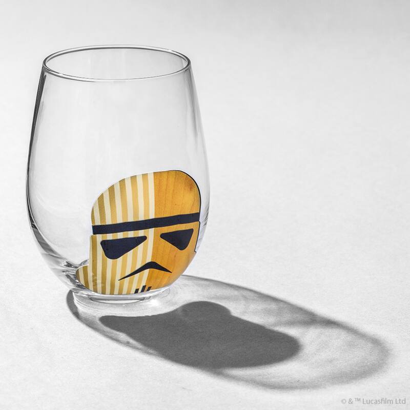 Star Wars Helmet Hues Stemless Drinking Glasses - 19 oz - Set of 4 - 19 oz