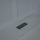 preview thumbnail 39 of 37, Wooden Floor Platform Bed with House Shape Storage Wingback Headboard, House Bed with USB, Window and Bedside Drawers