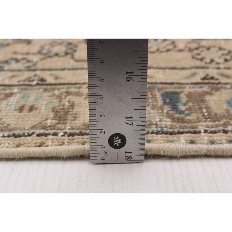 ECARPETGALLERY Hand-knotted Antalya Vintage Beige Wool Rug - 8'4 x 11'5