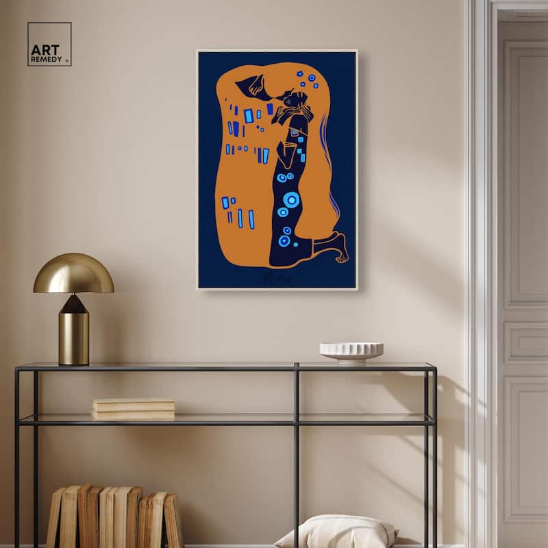 The Kiss Canvas by Art Remedy