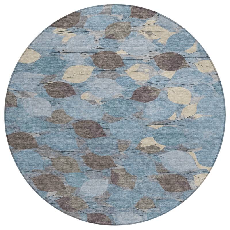 Machine Washable Indoor/ Outdoor Floral Mila Chantille Rug