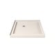 preview thumbnail 13 of 13, DreamLine SlimLine 32 in. D x 32 in. W x 2 3/4 in. H Double Threshold Shower Base - 32" x 32" Biscuit