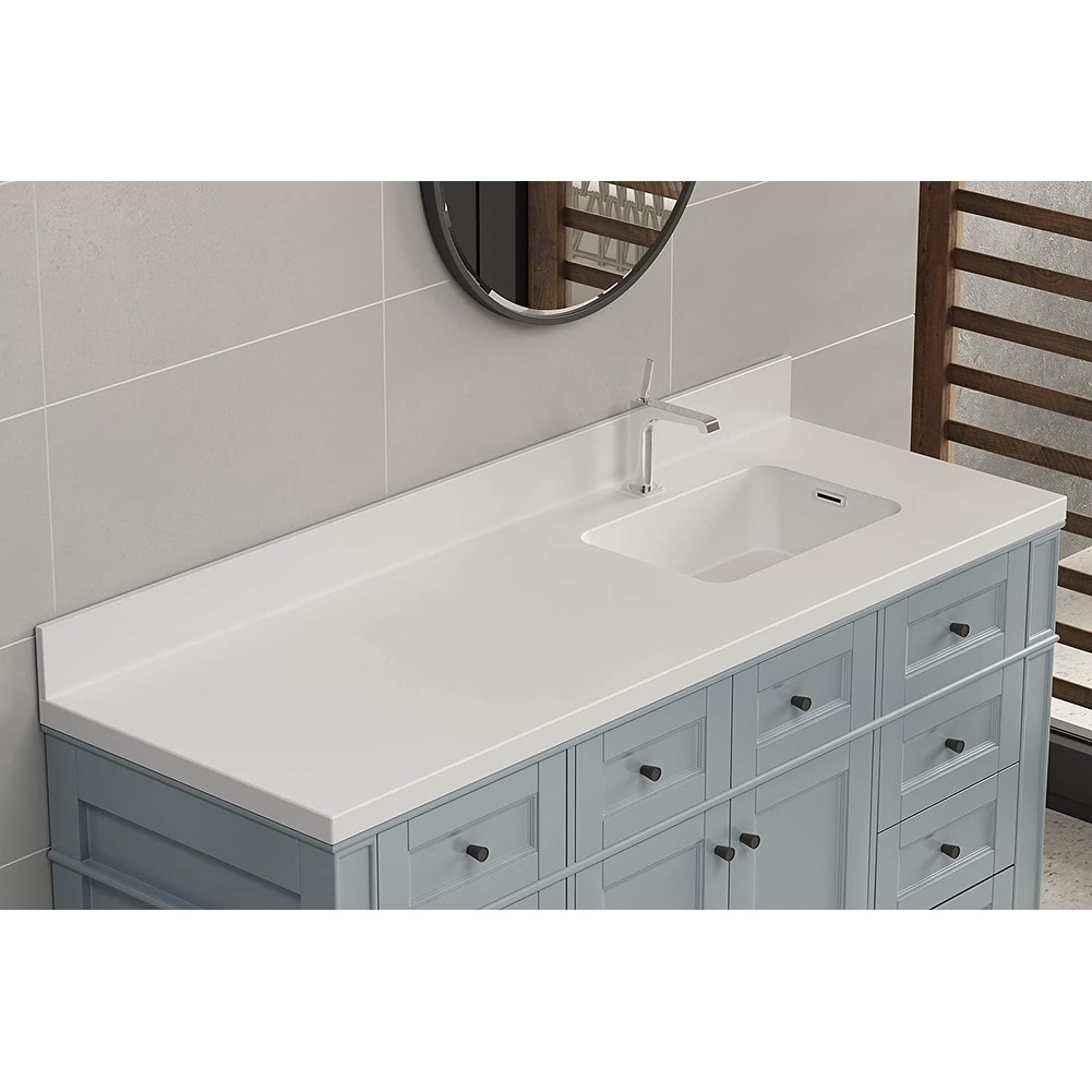 Dyconn True Solid Surface Vanity Countertop Overstock 30642655