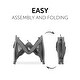 preview thumbnail 2 of 6, hauck Play N Relax Center Portable Baby Playard Crib with Travel Bag, Charcoal - 22