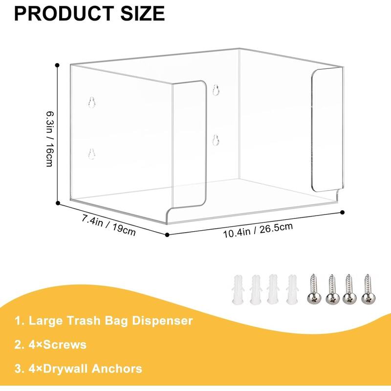 Trash Bag Dispenser Roll Holder