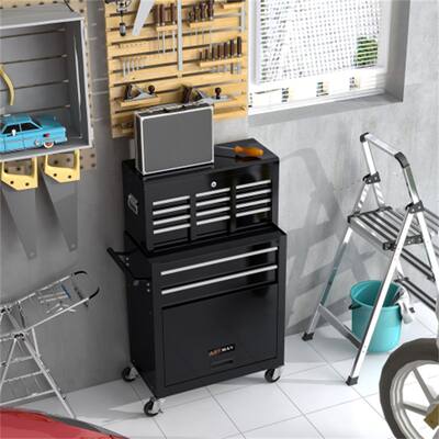 8-Drawer Tool Storage Cabinet Rolling Tool Chest with Wheels and Drawers