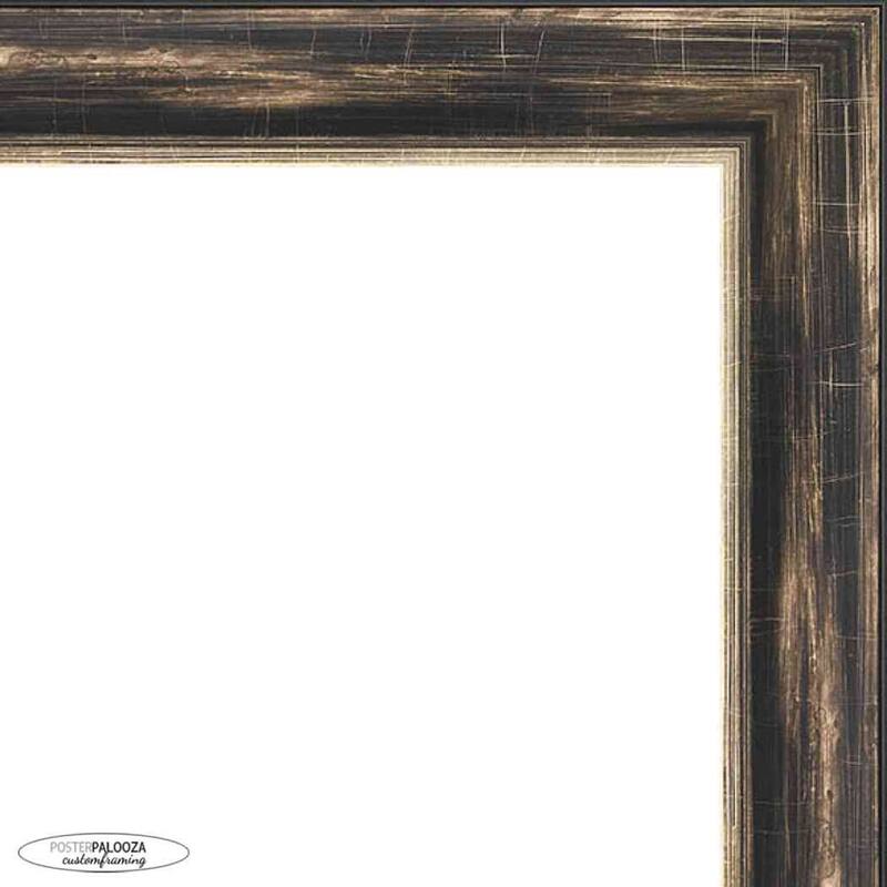 21x21 Contemporary Pewter Complete Wood Square Picture Frame with UV