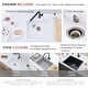 preview thumbnail 23 of 52, STYLISH 22 inch Composite Granite Dual Mount Kitchen Sink - 22" x 17.5" x 8.25"