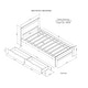preview thumbnail 3 of 7, Modern Twin Size Platform Bed Frame with 2 Storage Drawers, Solid Wood Twin Storage Bed Frame with Headboard for Kids Boys Girls