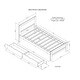 preview thumbnail 3 of 26, Twin Size Platform Bed Frame, Pinewood Bedframe with 2 Drawers