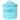 Home Basics Tin Cookie Jar, Ribbed Design, Turquoise, 7.5x7.6 Inches