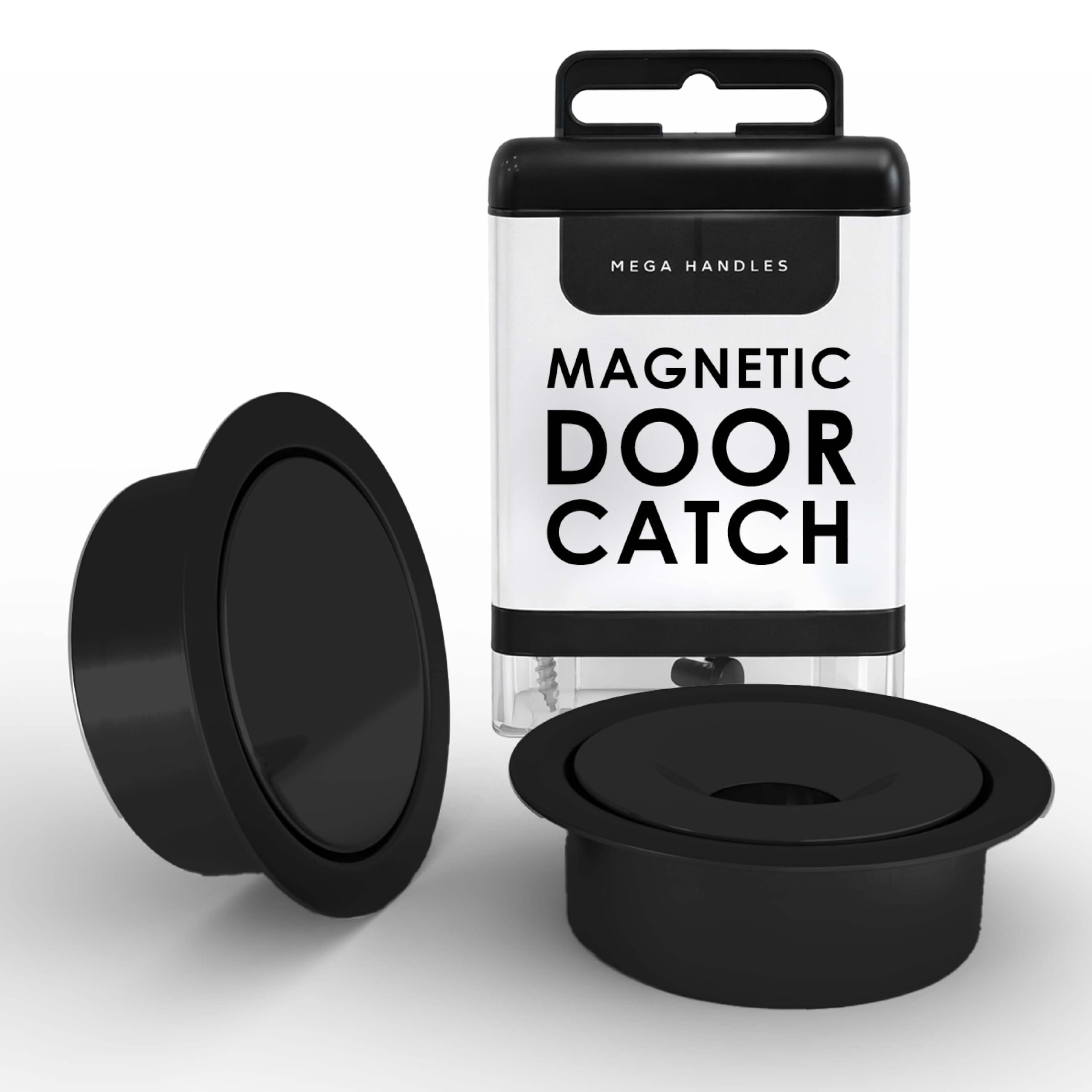 Mega Handles Concealed Magnetic Door Catch for Dummy Doors, Elegant Magnetic Closet Door Catch
