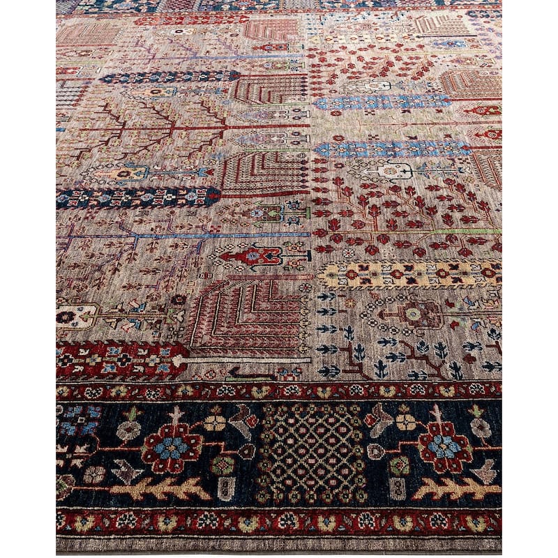 Serapi One-of-a-Kind Hand-Knotted Area Rug - Brown, 9' 2" x 12' 2" - 9' 2" x 12' 2"