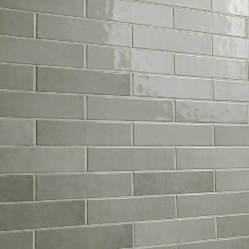 Ackland AKNPTHOK3X12G-CA Hoku - 3" x 12" Ceramic Rectangle Wall Tile -