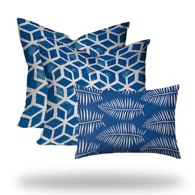 ARUBA Collection Indoor/Outdoor Lumbar Pillow Set, Sewn Closed - 20 x 20