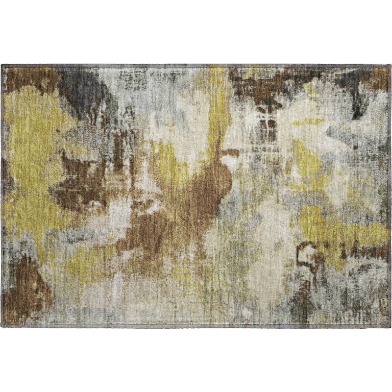 Premium Washable Super Soft Abstract Brushstrokes Mayfield Rug