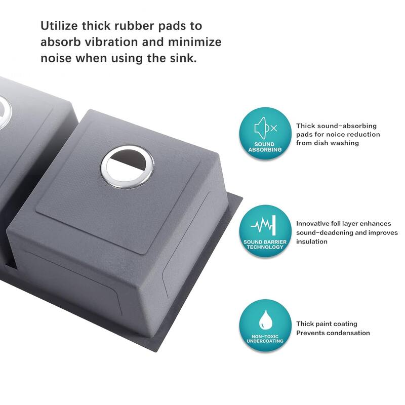 Undermount Double Bowl Kitchen Sink (Sink Only)