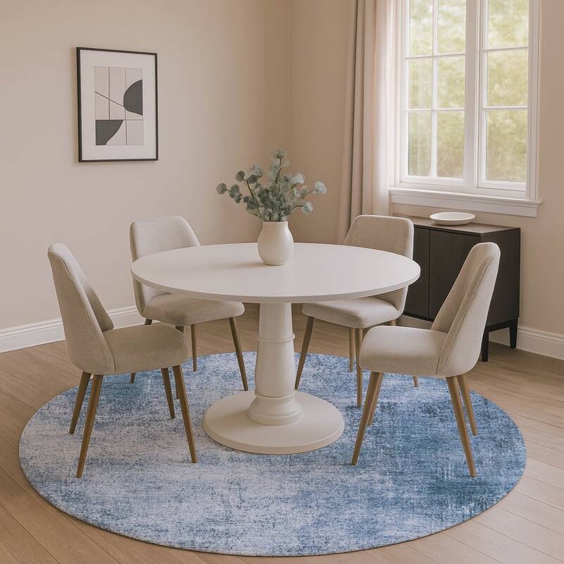 Premium Washable Super Soft Mayfield Rug - Blue - 8' x 8'