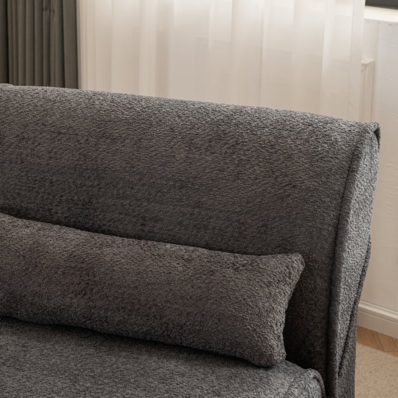 Soft Pellet Velvet Recliner - Comfortable Lounge Chair with Waist Pack Padding, Modern Design
