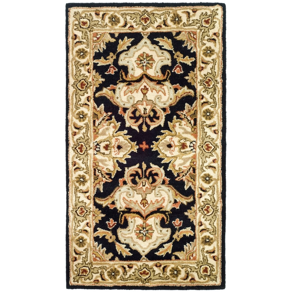 SAFAVIEH Handmade Heritage Ogee Dot Traditional Oriental Wool Rug
