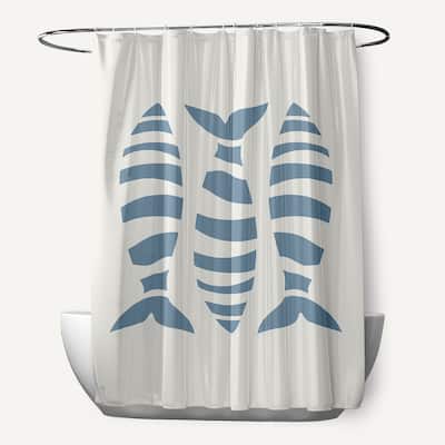 Puzzle Fish Shower Curtain