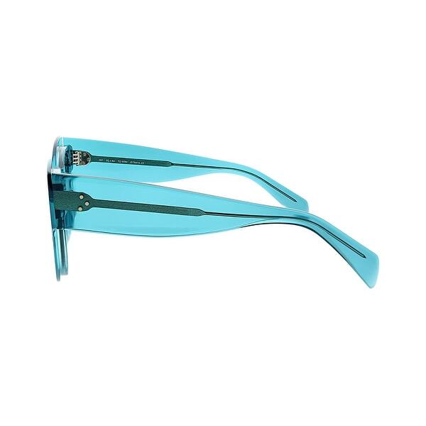 Shop Celine Women S Cat Eye 48mm Sunglasses Petrol Blue Nosize Overstock 29819615