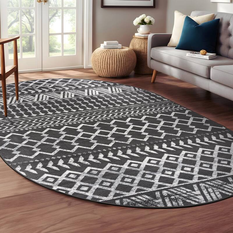 Beverly Rug Diamond Moroccan Bohemian Trellis Indoor Area Rug