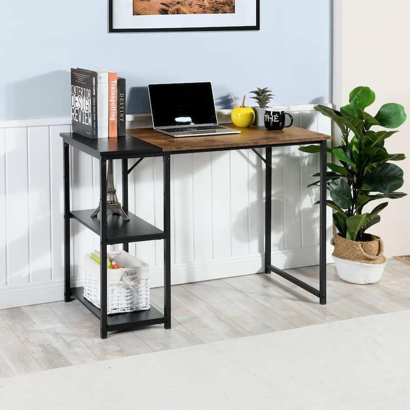 HomyLin Writing Table Home Office Desk Computer Desk for Study Working