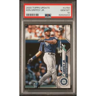Ken Griffey Jr 2020 Topps Update Baseball Card #U150 Graded PSA 10 - 8'6" x 11'6"