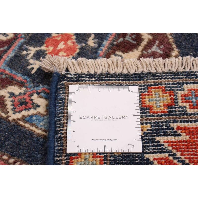 ECARPETGALLERY Hand-knotted Uzbek Ghazni Navy Wool Rug - 3'10 x 5'10