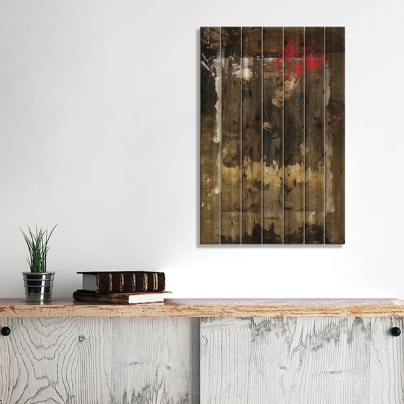 The King Print On Wood by José Luis Guerrero - Multi-Color
