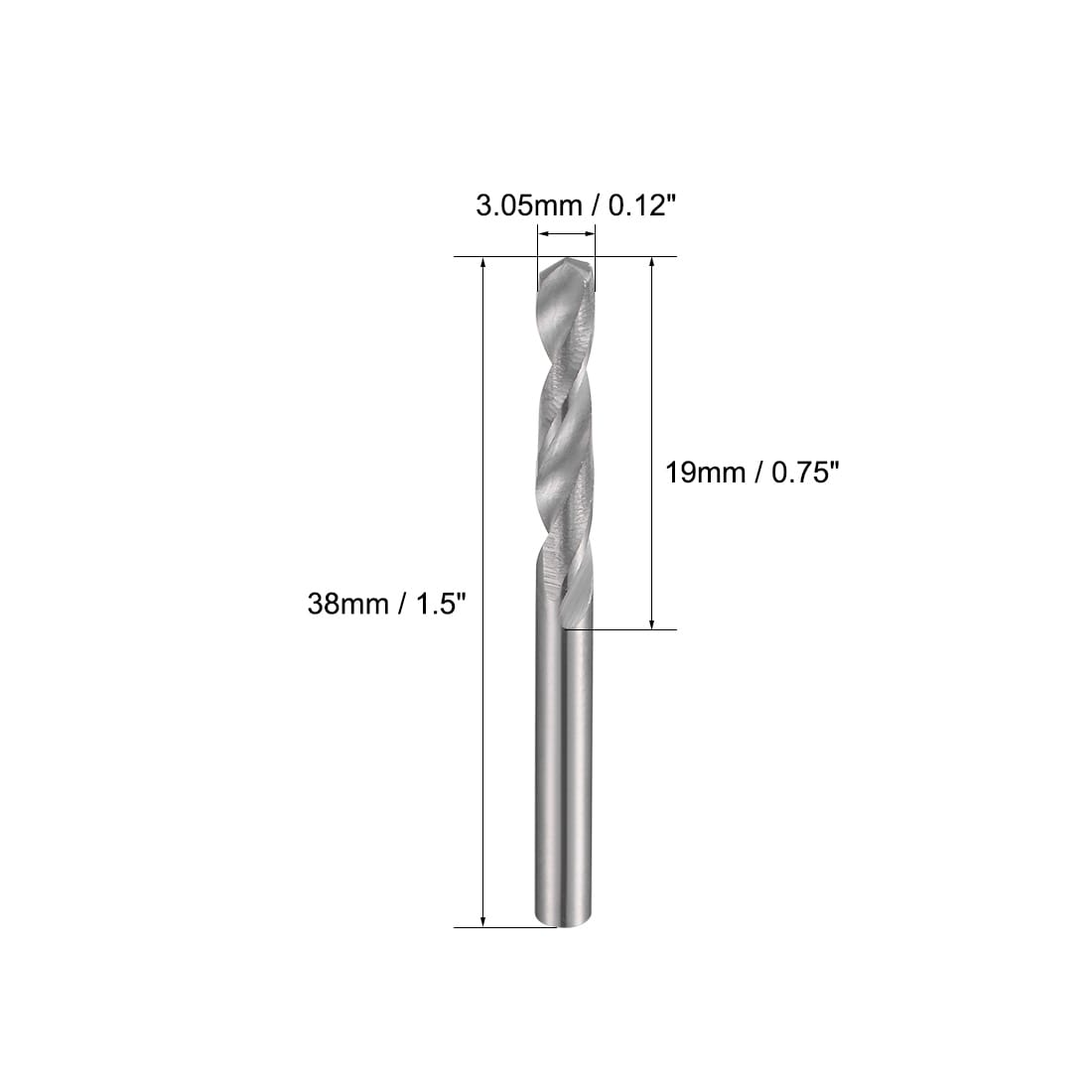 Solid Carbide Drill Bits Straight Shank for Stainless Steel