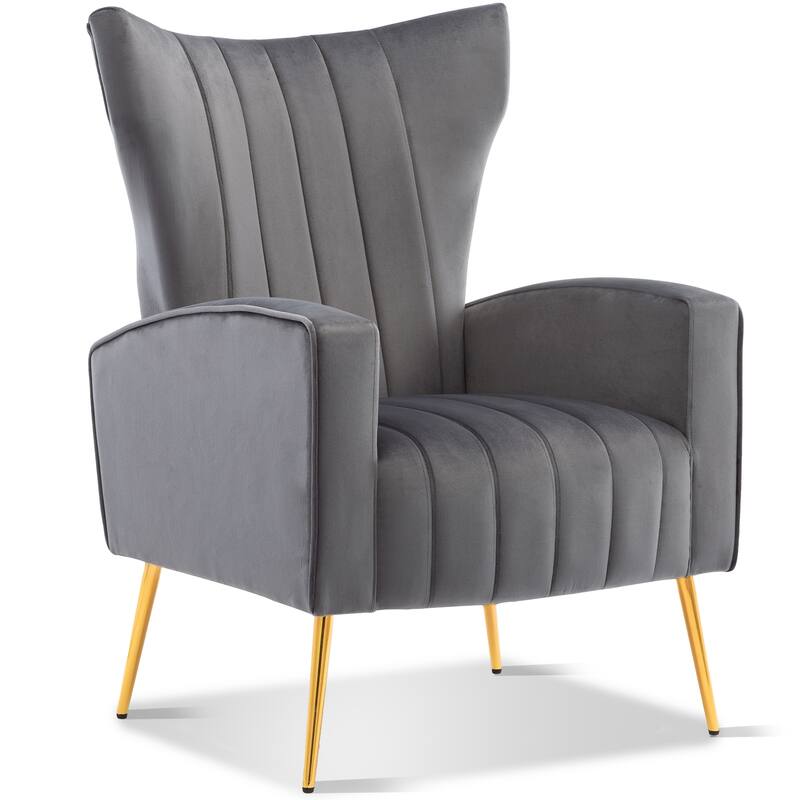 America Elvie Mid-Century Modern Velvet Accent Chair