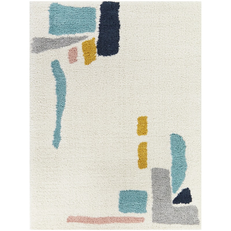 Botello Abstract Shag Area Rug
