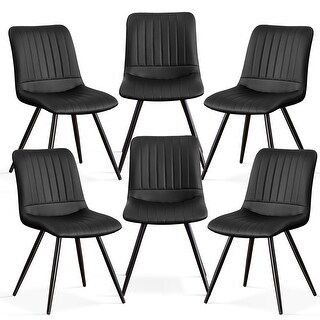 HOMYKA Modern Dining Chairs with Thick Cushions Set of 6