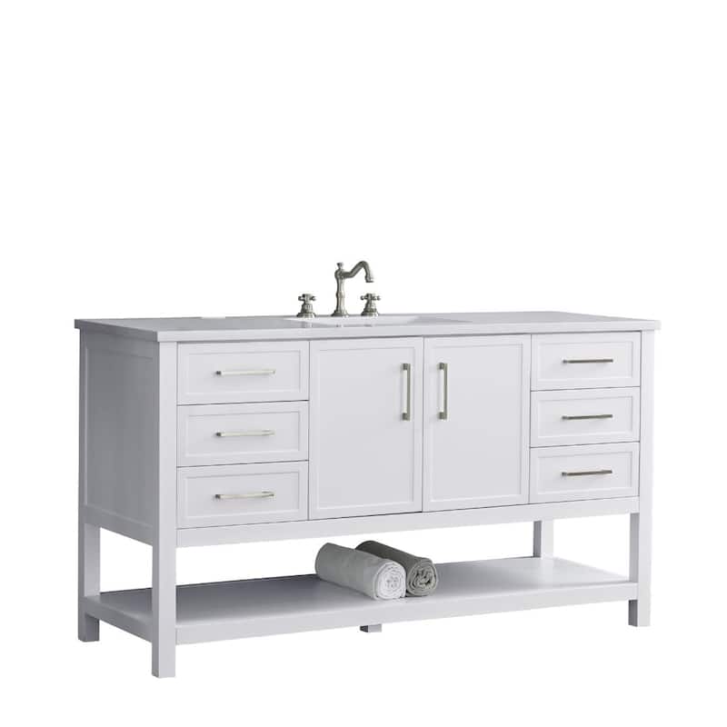 Sudio Design Arlo 60" Single Bathroom Vanity - 60" Single Sink