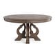 preview thumbnail 11 of 12, The Gray Barn Cornerways Rustic Brown 60-inch Wood Round Dining Table