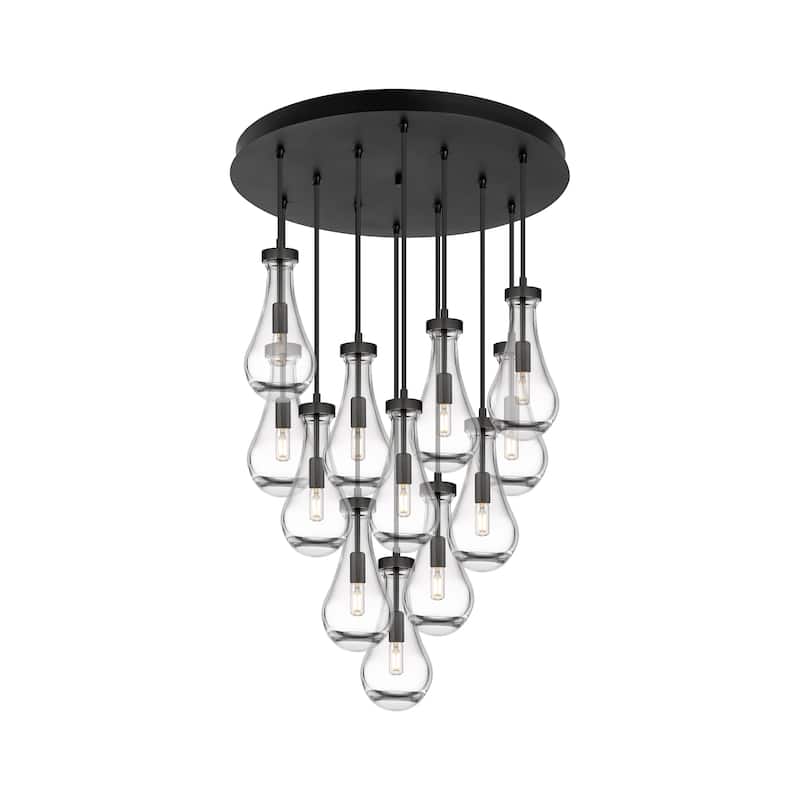 Innovations Lighting Owego - 12 Light 5" Cord Hung Multi Pendant - 24" Canopy