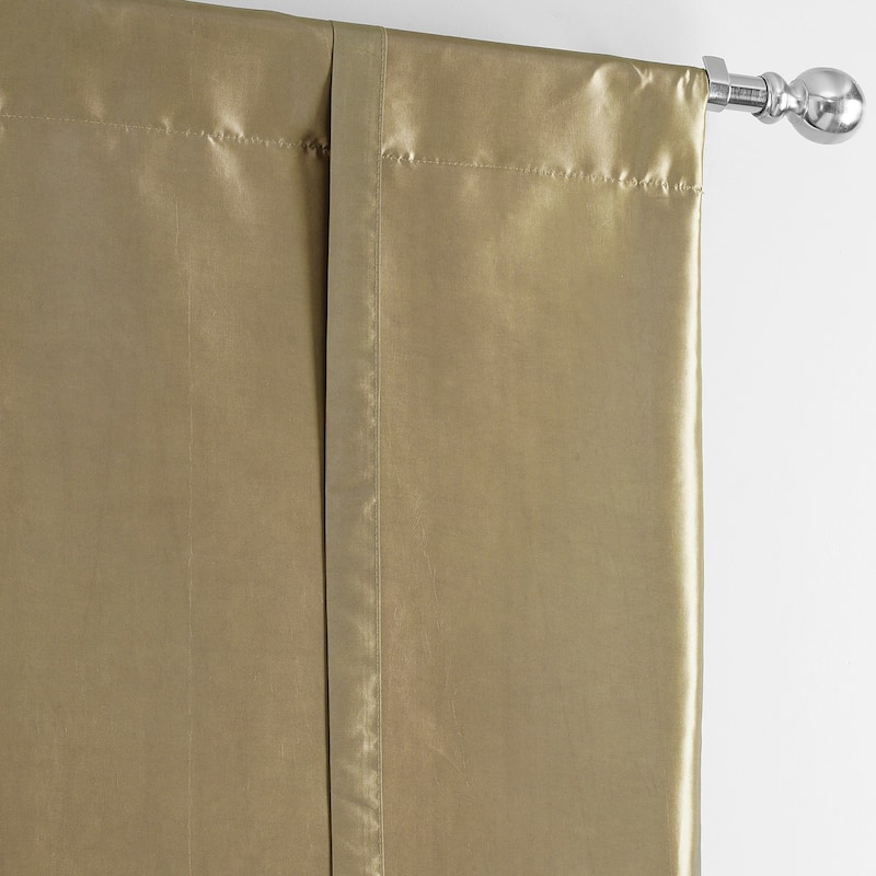Exclusive Fabrics Faux Silk Taffeta Tie-Up Window Shade (1 Panel)