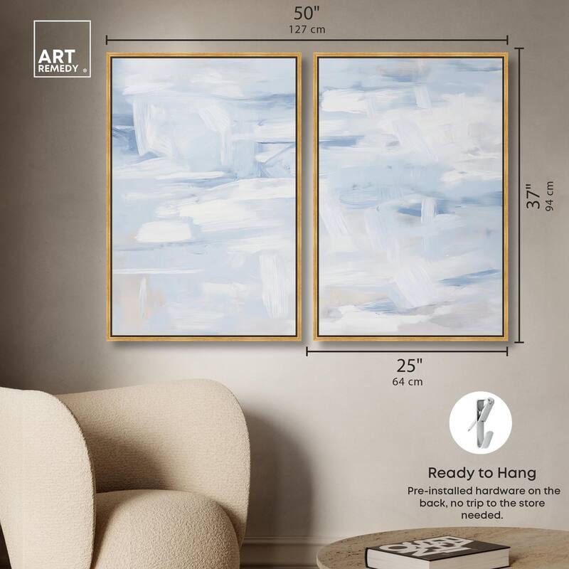 Frozen in Time II Canvas Set of 2 by Art Remedy