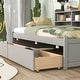 preview thumbnail 5 of 16, Twin Day Bed with Side Bookcase & 2 Drawers - Multifunctional Design