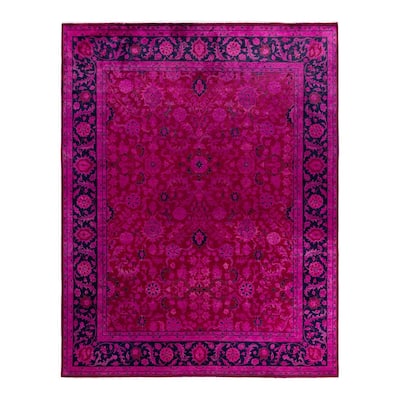Contemporary Overdyed Wool Hand Knotted Area Rug - 8' 2" x 10' 3"