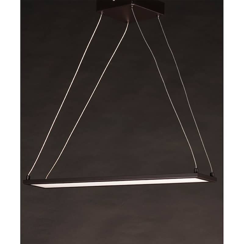 Wafer 24"L 1-Light LED Island Light Fixture Bronze Finish by Maxim