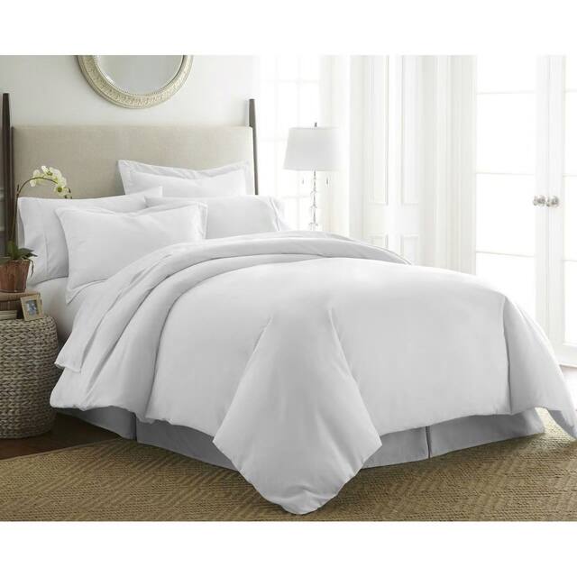 Simply Soft Ultra-soft 3-piece Duvet Cover Set - White - King - Cal King