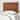 Ditmas Solid Wooden Brown Leather Basket Weaved Floating Twin Size Headboard